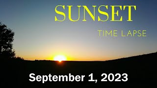 Sunsets WKen  FRIDAY Sunset Time Lapse  090123 [upl. by Gabbey781]