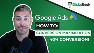 Google Ads Conversion Maximization  How to pull 40 Conversion rates like us [upl. by Ocirderf]