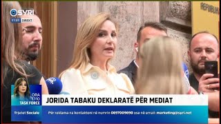 GJK seancë për profesionet e lira Jorida Tabaku deklaratë për mediat 25062024 [upl. by Aceissej498]