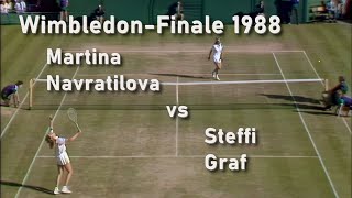 Wimbledon Finale 1988 Martina Navratilova  Steffi Graf in HD [upl. by Assilaj]