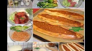 Kıymalı Pide nasıl yapılır tarifi [upl. by Katya]