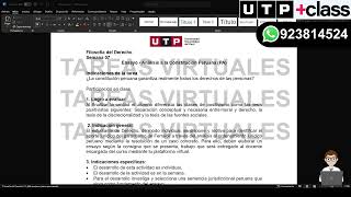 🔴 ACS07 Semana 07  Tema 01 Ensayo  Análisis a la Constitución Peruana PA [upl. by Adolf]