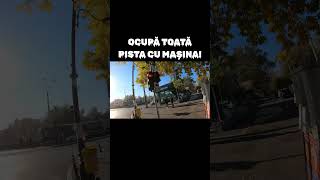 Pistă blocată bucuresti romania masina motor moto trafic politie bicicleta pieton sofer [upl. by Aihsatan938]