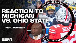 The Game Reaction Ohio State was NOT PREPARED for Michigan  Booger McFarland  ESPN CFB [upl. by Oira306]