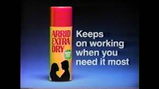 Arrid Extra Dry Commercial 1989 TV Advertisement [upl. by Cullen]