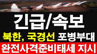 긴급속보 북한 국경선 포병부대 완전사격준비태세 지시 레지스탕스TV 정광용TV [upl. by Lehcor]