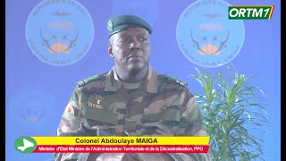 MaliKuraTaasira 2 Français  Col Abdoulaye MAÏGA Ministre dÉtat Porte Parole du gouvernement [upl. by Strage]