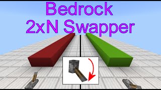 Tutorial Simple Bedrock 2xN Popup Floor Block Swapper Bedrock 116 [upl. by Joane]