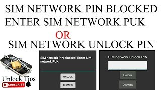 sim network pin blocked enter sim network puk  sim network unlock pin [upl. by Etnuad]