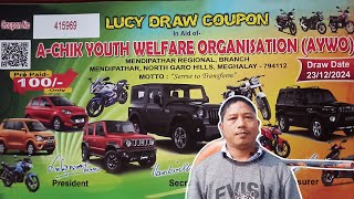 Lucky Draw Achik Youth Welfare Organisation Online Brena Mangen Uiatani [upl. by Kerrill]