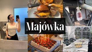 VLOG MAJÓWKA🌻🥃  Urodziny impreza restauracja🍔 [upl. by Akemeuwkuhc]