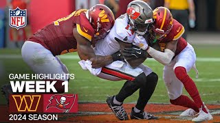 Washington Commanders vs Tampa Bay Buccaneers Game Highlights  NFL 2024 Season [upl. by Kcirddot]