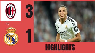 Real Madrid vs Ac Milan 13 All Goals and Extended Highlights [upl. by Athene]