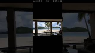 My Beach Vacation  Palawan Philippines  Pangulasian Island Resort Reception [upl. by Ahtabbat510]