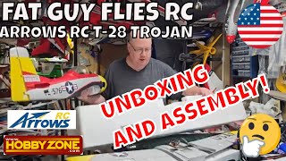 ARROWS RC T28 TROJAN UNBOXING AND ASSEMBLY by Fat Guy Flies RC [upl. by Joh650]