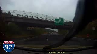 D3105  Market Basket Hooksett NH to Manchester NH via I93 [upl. by Aramaj]