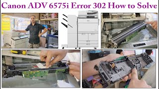 Canon Advance 6575i I 6275 Error 302 Scanner CCD Cleaning I Hindi Urdu English Sub [upl. by Ditzel]