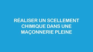 Réaliser un scellement chimique efficace dans une maçonnerie pleine avec tiges filetées [upl. by Teloiv]