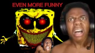 iShowspeed best moments FUNNY Speed plays scary SpongeBob Horror Game but Edited [upl. by Assiralc]