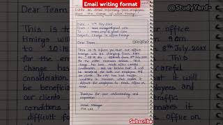 Email writing l email writing format l email writing format in english l email writing to employee [upl. by Nivrag]