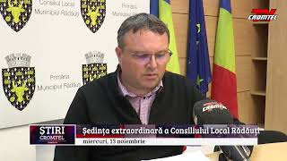 Consiliul Local al municipiului Rădăuți a fost convocat în ședință extraordinară  13 noiembrie [upl. by Voss]