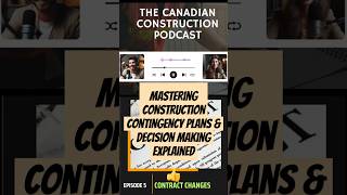 Mastering Construction Contingency Plans amp Decision Making Explained [upl. by Adest]