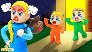 When Moms Away Song  WOA Luka Nursery Rhymes and Kids Songs  Educational Videos [upl. by Nace]