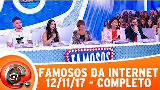 Famosos da Internet  Completo  Programa Eliana 121117 [upl. by Ettenan403]