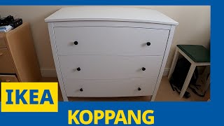 Ikea KOPPANG Chest of 3 drawers Assembly and Unboxing Step by Step ikea howtomake unboxing [upl. by Eckhardt127]