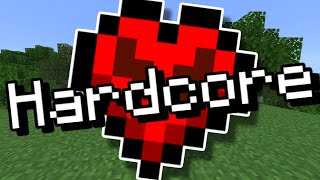 I Played HARDCORE Mode In Minecraft BEDROCK [upl. by Llenhoj]