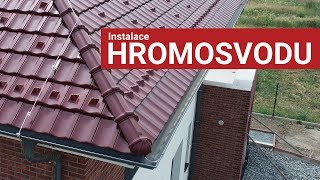 103 Instalace hromosvodu  Dodavatel GN Hromosvody  Svépomocí – ŽIVĚ [upl. by Dnalyk948]