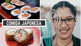 COMIDA JAPONESA  COMO FAZER EM CASA HOT PHILADELPHIA MAKIMONO AULA PARA INICIANTES  Simplifique [upl. by Ydal]