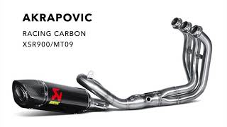 HIGH QUALITY AUDIO AKRAPOVIC Racing Carbon Exhaust Note XSR900MT09 [upl. by Lonnie933]