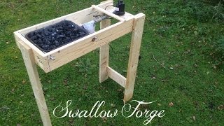 Building a simple homemade Blacksmiths Forge  Swallow Forge [upl. by Tillfourd553]