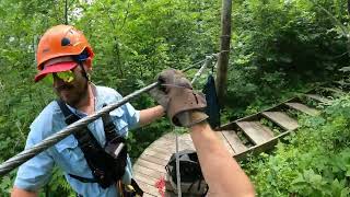 Kerfoot Canopy Tours Zip Line 5 [upl. by Sumetra288]