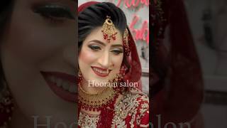 Bridal look by hoorainsalon shorts short shortvideo trending viral youtubeshorts bridal [upl. by Enyawad]