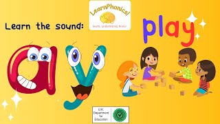 Learn the sound AY Phonics for kids Lesson 1 [upl. by Nehepts620]