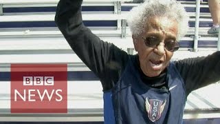 99 year old Ida Keeling sprints to 100m world record  BBC News [upl. by Chuck]