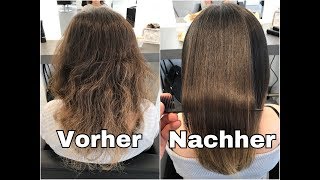 KEIN FRIZZ MEHR Keratinglättung  Keratin Therapy bei starken Naturlocken  unser Feedback dazu [upl. by Boarer]