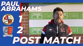 Post Match  Paul Abrahams vs Tilbury [upl. by Shapiro60]