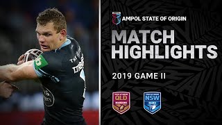 QLD Maroons v NSW Blues Match Highlights  Game II 2019  State of Origin  NRL [upl. by Dorina]