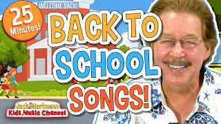 BACK to SCHOOL Songs  25 MInutes of Fun Back to School Songs for Kids  Jack Hartmann [upl. by Konstance]