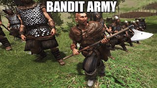 THE MOST INSANE BANDIT ARMY SATISFYING BATTLE  Mount amp Blade II Bannerlord [upl. by Kcirdot627]