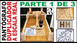 PANTÓGRAFO PARTE 1 DE 3 DUPLICADOR O COPIADOR A ESCALA REAL CNC MANUAL HECHO EN CASA arbricolaje [upl. by Eihs747]