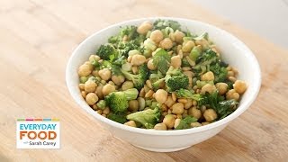 Broccoli and Chickpea Salad  Everyday Food with Sarah Carey [upl. by Idnym]