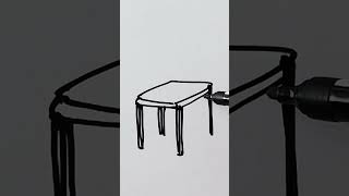 How to draw stool for beginners  Step by step shorts [upl. by Enihpled]