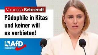 Pädophile in Kitas und keiner will es verbieten – Vanessa Behrendt AfD [upl. by Aldwon]