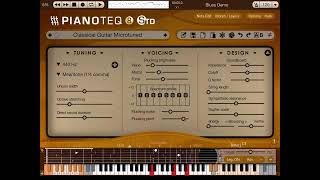 Pianoteq meantone 14 comma classical guitar played on linnstrument [upl. by Marget]