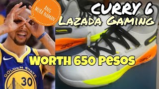 Worth 650 Pesos Stephen Curry 6 Shoes sa Lazada Kilatisin Natin  Detailed Look Under Armour [upl. by Mischa]