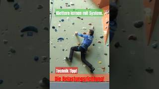 Klettern lernen mit System die Belastungsrichtung stablilePosition klettertechnik [upl. by Niki542]